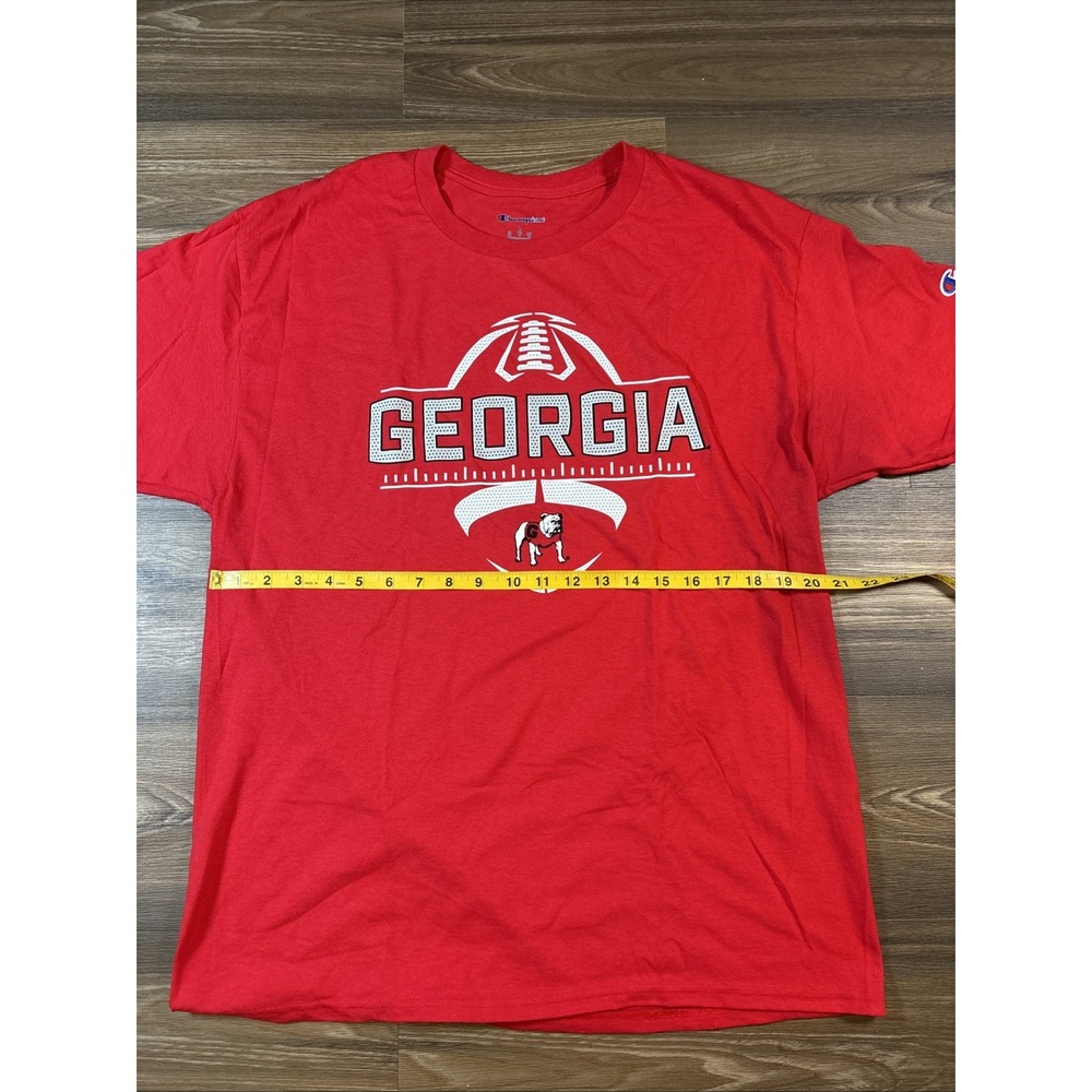 Champion Georgia Bulldogs Red Graphic T Shirt - Picture 3 of 5